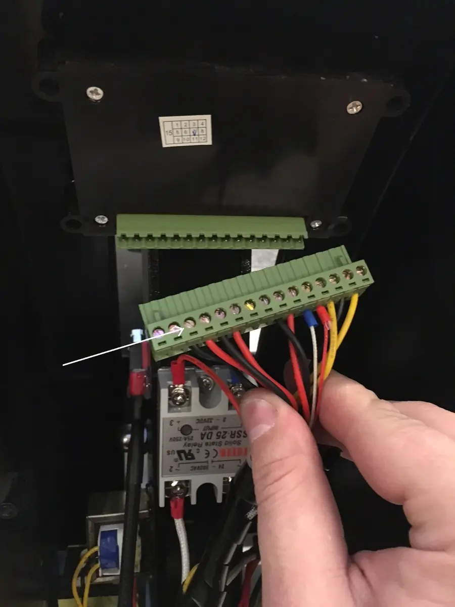 Heat press wiring terminal connector