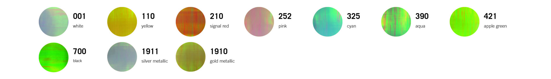 Colour selection for STAHLS' CAD-CUT Chroma TWILL textile vinyl