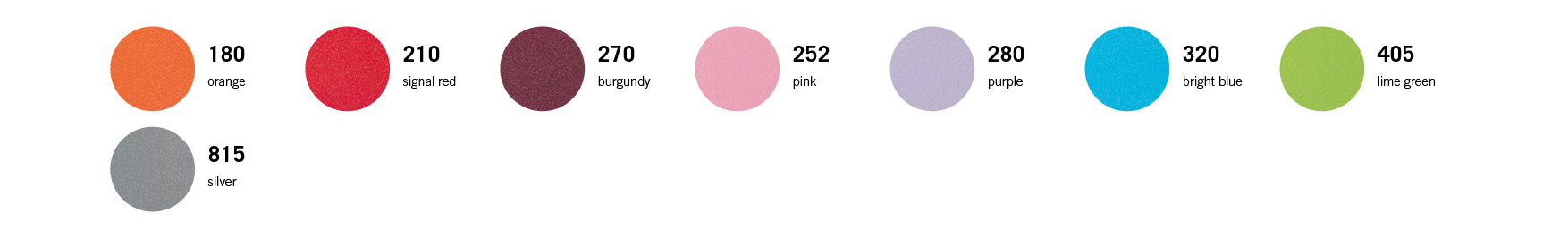 Colour selection for STAHLS' CAD-CUT Glimmer textile film