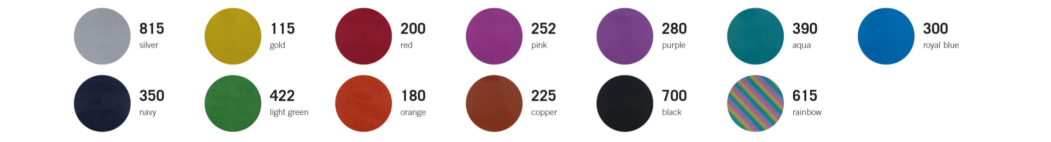 Colour range for STAHLS' CAD-CUT Fancy textile vinyl