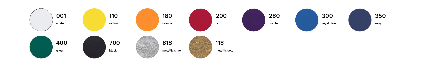 Colour selection for STAHLS' CAD-CUT Puff 3D heat transfer vinyl