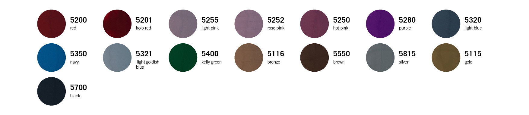 Colour selection for STAHLS' CAD-CUT Soft Metallic heat transfer vinyl