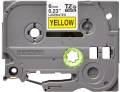 Brother Original TZe611 Tape – Black on Yellow, 6mm Wide