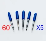 5 pieces. knife package, Roland - Redsail Sandblasting plotter blade 60&ordm;, offset 0.75mm [ZEC-U3050 & NRSA6075B]