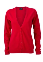 JAMES & NICHOLSON LADIES 'V-NECK CARDIGAN JAMES & NICHOLSON LADIES 'V-NECK CARDIGAN