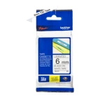 Brother Original TZe211 Tape &ndash; Black on White, 6 mm Wide