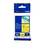 Brother Original TZe621 Tape &ndash; Black on Yellow, 9mm Wide
