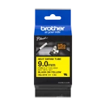 Brother Original HSe-621E - 9 mm Heat Shrink Tube Tape in Black on Yellow