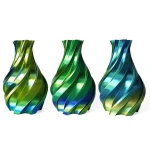 Gold, Green And Blue - 3DE Premium - Silky PLA - 1.75mm - 1kg