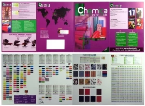 Chemica textile foil colour card