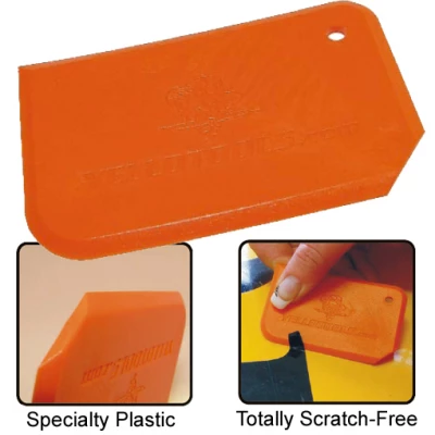 10 pcs. YelloBlade plastic chisel scraper for removal of foil