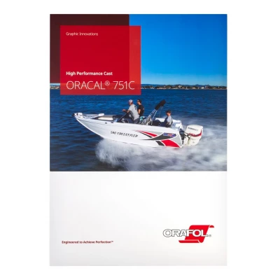 Oracal 751C Colour card with 117 Foil colours