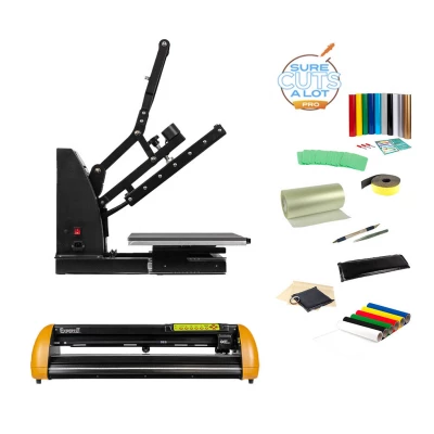 Makerspace Package with Expert II 24 Cutting Plotter and Max Armor - Semi-automatic Heat Press