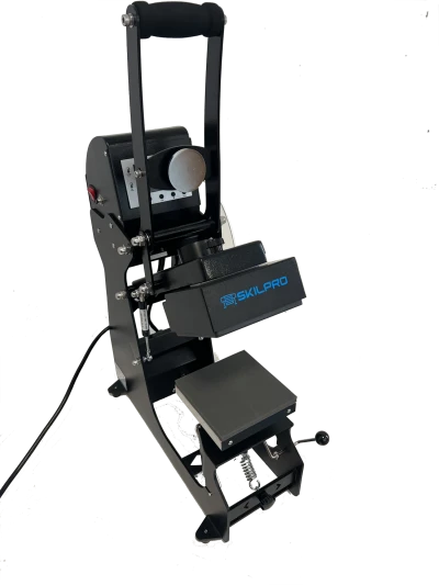 Semi-Automatic Heat Press with 15x15 cm Plate and Dual Heat Cap Module