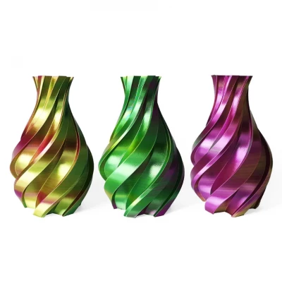 Gold, Green and Fuchsia - 3DE Premium - Silky PLA - 1.75mm - 1kg