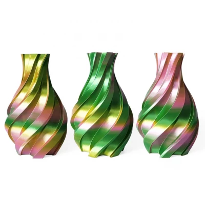 Gold, Green and Pinkish - 3DE Premium - Silky PLA - 1.75mm - 1kg